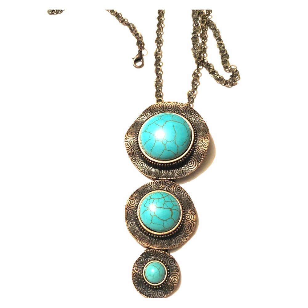 Turquoise jewel necklace